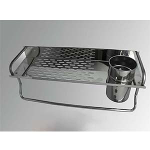 N007 Rectangle With A Cup And Towel Bar-40Cm