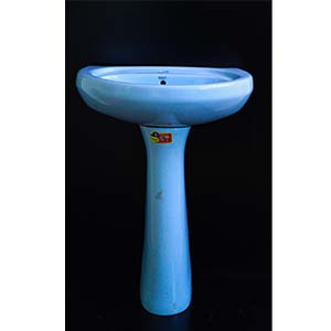 Pedestal Sink Blue