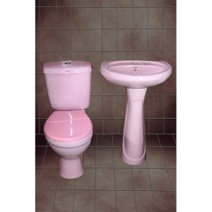 Ceramex close couple toilet(pink) 8500