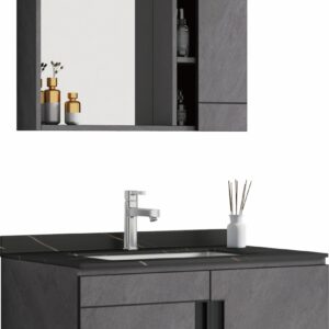 Bathroom Vanity with Top-dark grey BCP6947B