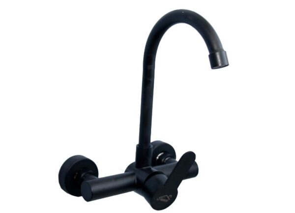 Wall-Mounted Mixer in Black