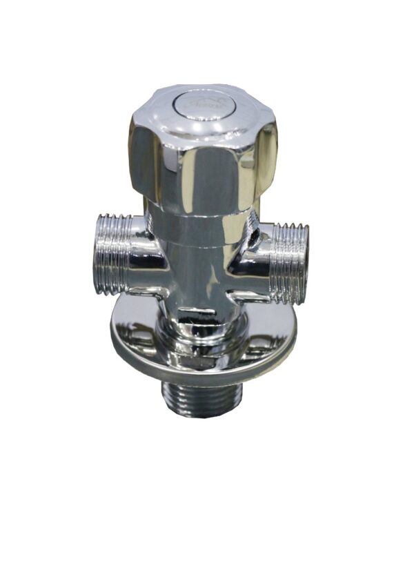 Cross angle valve - chrome