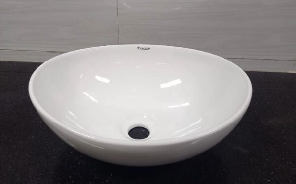 FRENCIA COUNTER TOP WHITE - OVAL
